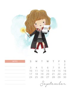 Formal calendar, september 2017